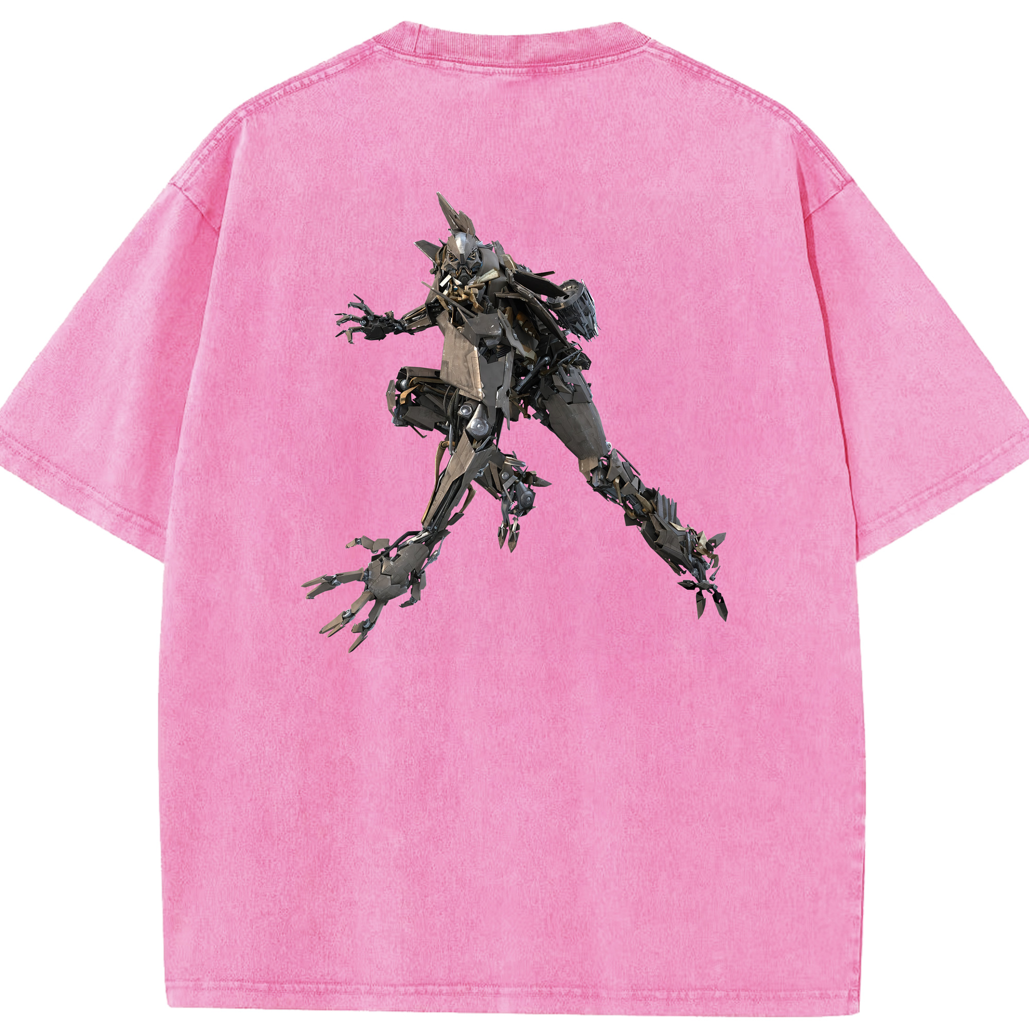 （画像用） Transformers トランスフォーマー 綿100% ヴィンテージ風 半袖Tシャツ（背面プリント）